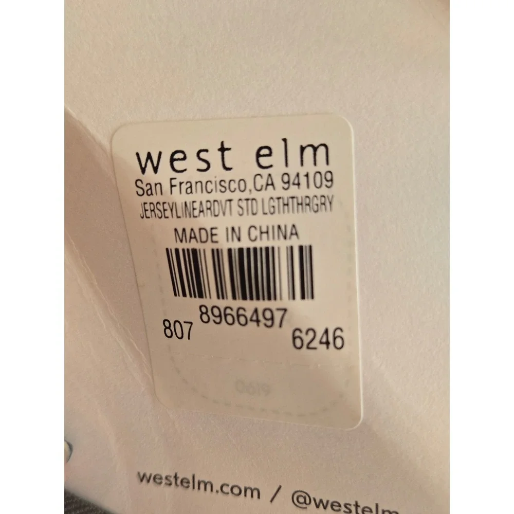 West Elm organic cotton